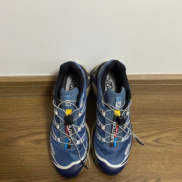 Salomon Shoes - Salomon Thick Soled Navy Retro Outdoor Sneakers